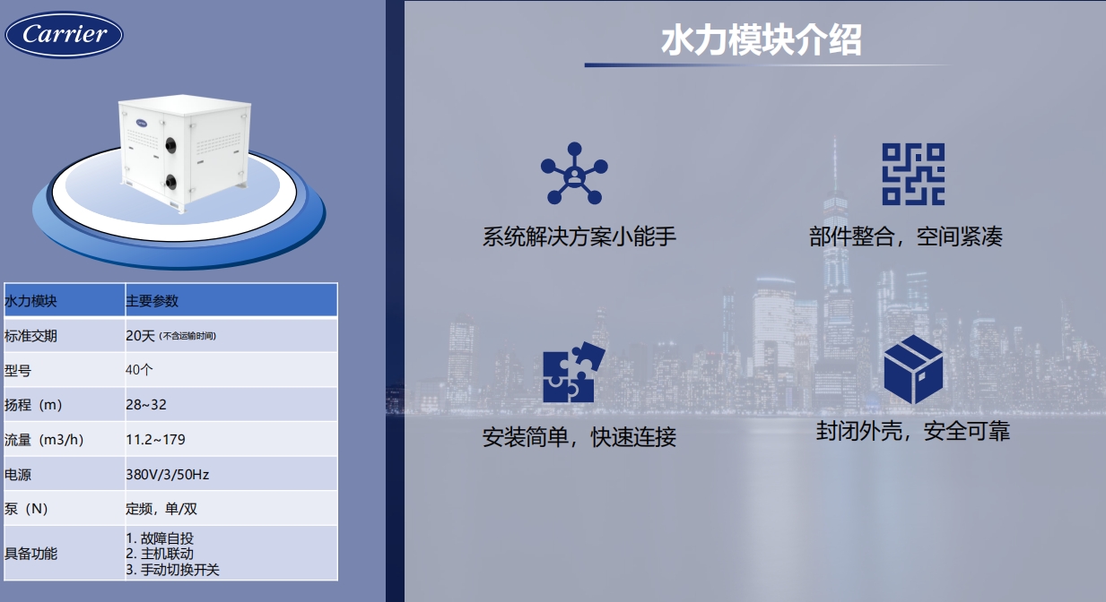 开利水力模块机