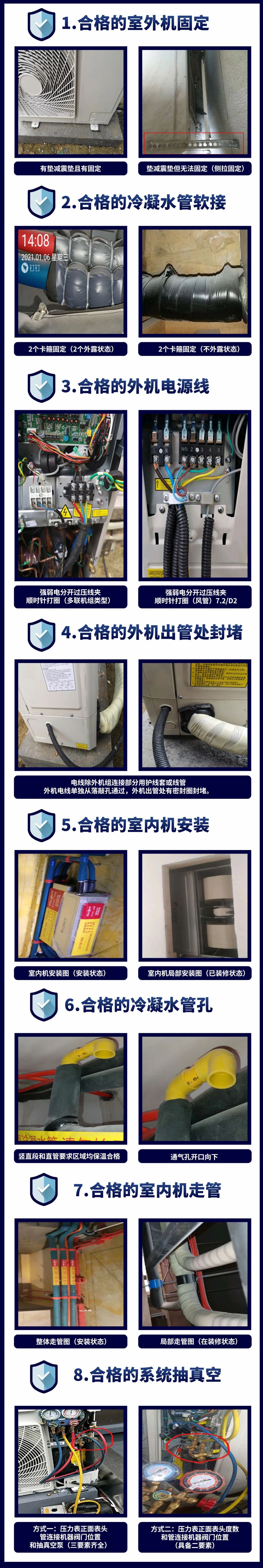 格力中央空调安装规范